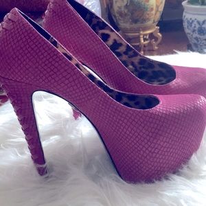 Betsy Johnson platform pumps.
